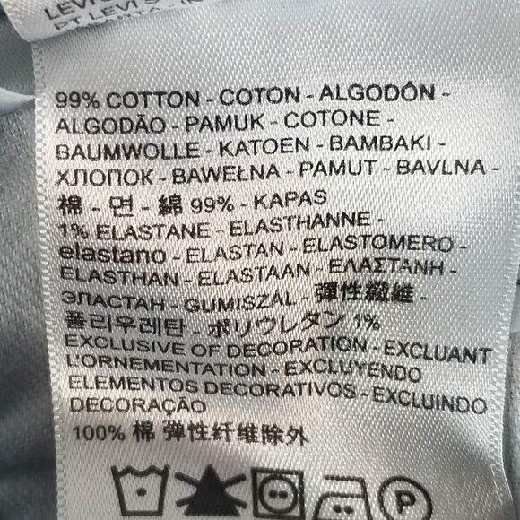 Levi's 505 jeans men's 36x26 regular fit blue stretch denim pants - Picture 13 of 13